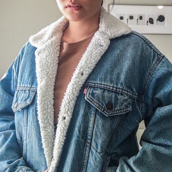 levis sherpa jacket mens